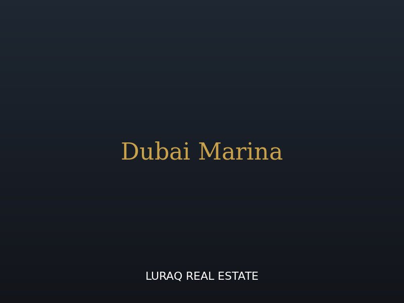 Luxury Apartment — Dubai Marina